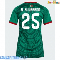 Camisa de time de futebol México Roberto Alvarado #25 Replicas 1º Equipamento Feminina Mundo 2026 Manga Curta